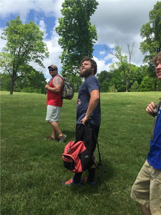 Disc Golf Players at Litz Park